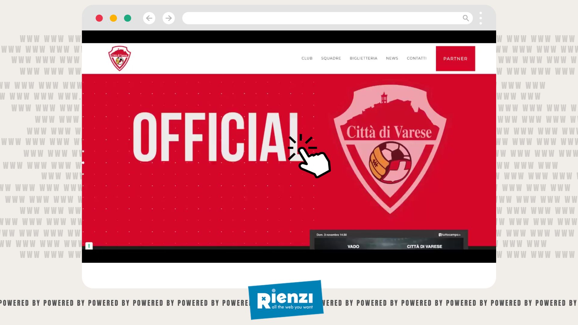 Il nuovo sito web del Citt&agrave; di Varese